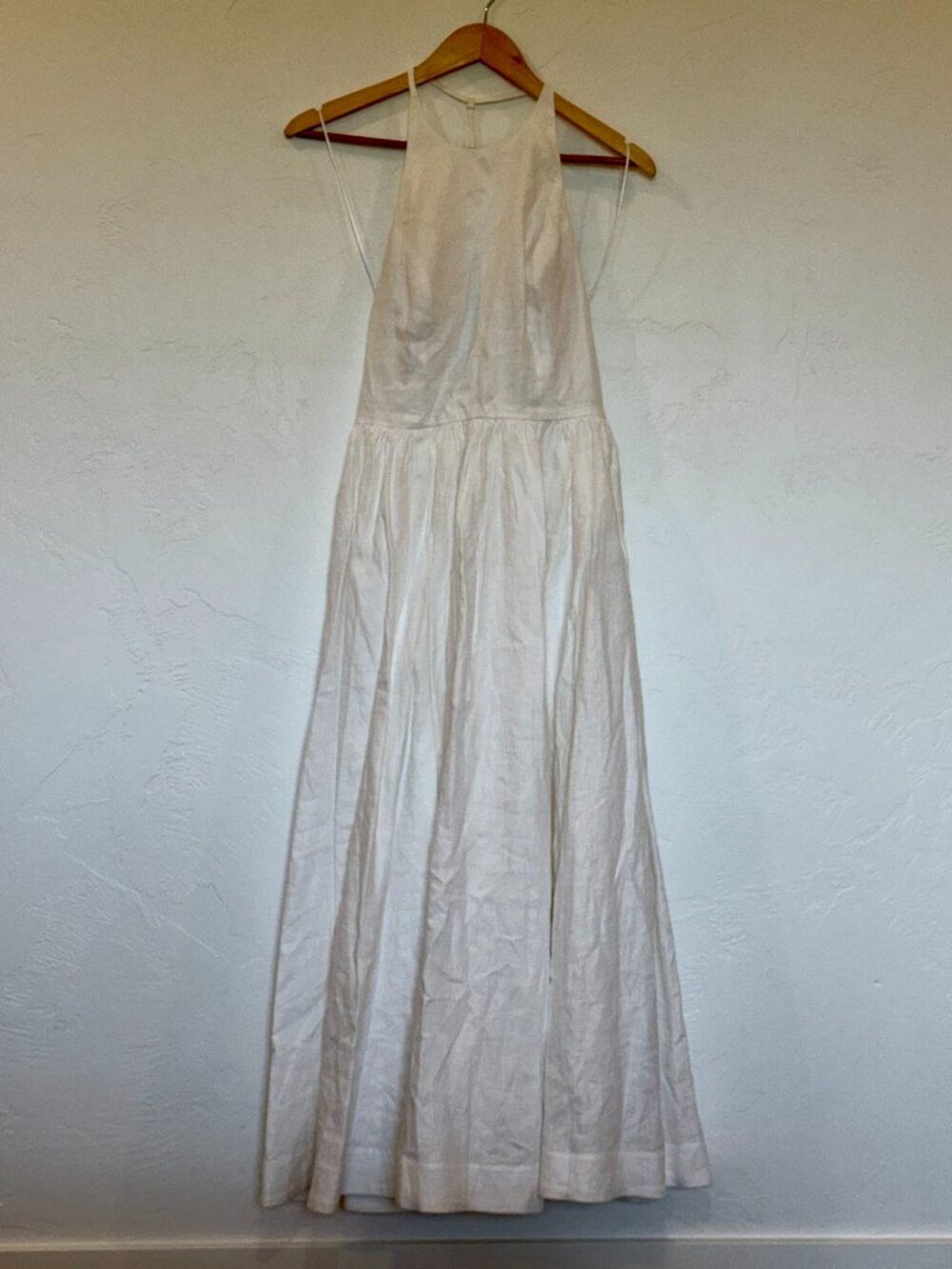 Reformation Percy Linen Dress Ivory - Size 6 - Picture 2 of 8